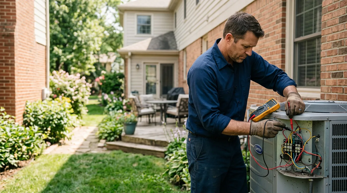 HVAC technician working near East Pittsburgh, PA